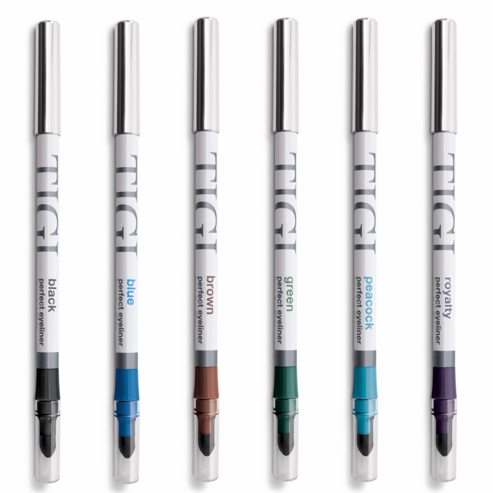 TIGI Colored Eyeliners — Black, Green, Peacock, Royalty